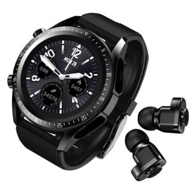 Android iOS Bluetooth 5.0 Smart Watch w/ Wireless Earbuds