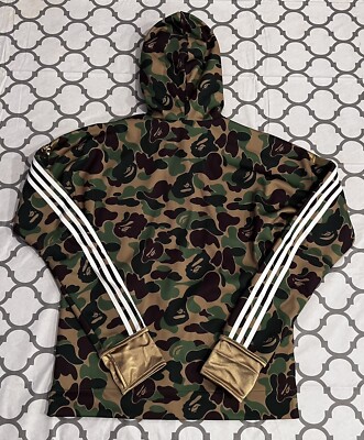A Bathing Ape x Adidas SB Shark Hoodie Full Zip Camo Men's Size