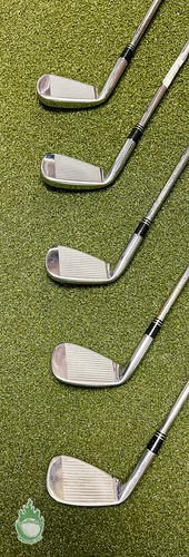 Used Right Handed TaylorMade R9 TP Irons 6-PW KBS Tour Stiff Steel Golf Set - Picture 10 of 11