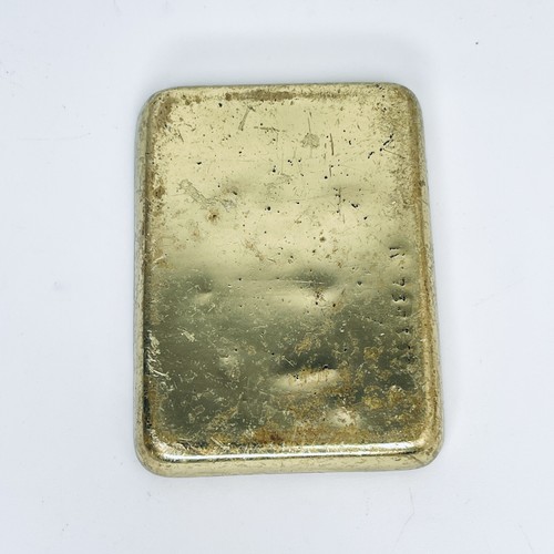 Antique Cornish Pixie Trinket Dish Ashtray Square Plate Tray Solid Brass 7x5 cm - Picture 9 of 16