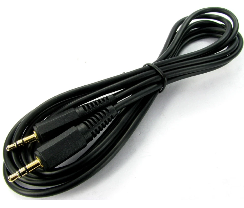 Cable auxiliar de audio estéreo macho para automóvil de 3,5 mm para teléfono iPod Android Foto 3 de 4