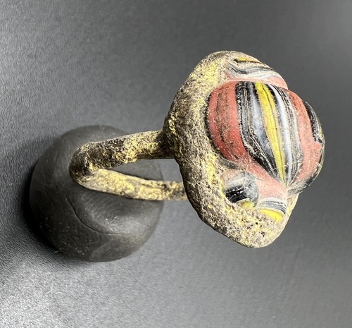Vintage Antique Ancient Jewelry Ornaments Bronze Old Ring - 第 4/11 張圖片