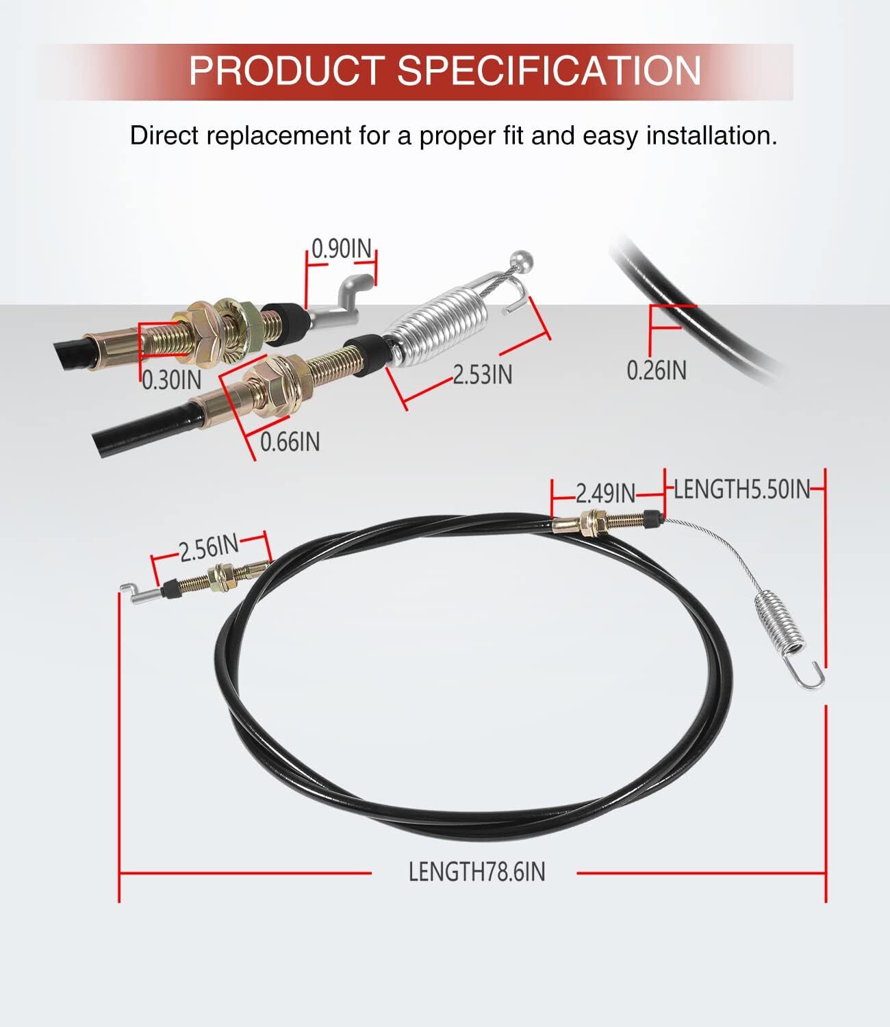 2pcs 2-11082 Shifter Cables for Chuckwagon Trailwagon American Landmaster LM400