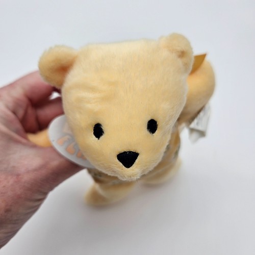 Vintage North American Bear Co Flatso Sonajero Amarillo Difícil de Encontrar Floral Flatobearius Nuevo con Etiquetas - Imagen 4 de 7