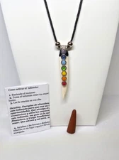 TALISMAN COLMILLO 7 CHAKRAS ORIGINAL PARA PROTECCION DINERO SUERTE 1PC