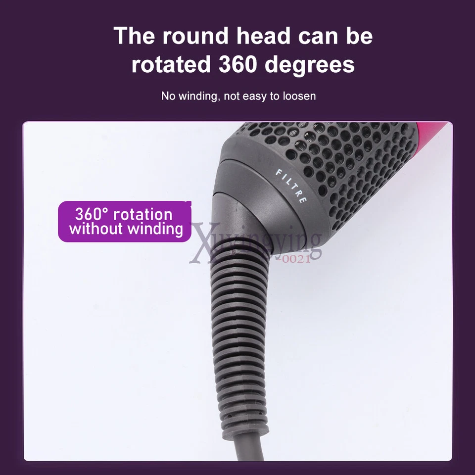 Power Cable Cord Euro plug 8.2ft For Dyson Airwrap Styler HS01 220V Curling Iron - Image 4 of 4