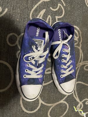 Women's Converse All Star Low Top Cosmic Galaxy Satin