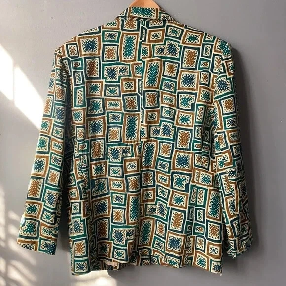 Abstract Print Blazer - Dry Clean - Image 4 of 4