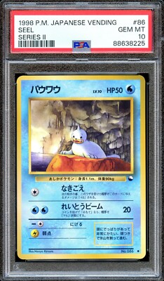 PSA 10 Seel #86 Vending Series 2 Glossy Promo Japanese Pokemon