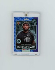 RARE 2019-20 NBA Hoops Premium BLUE PRIZM SP BACKSTAGE LEBRON JAMES▪️LAKERS PASS