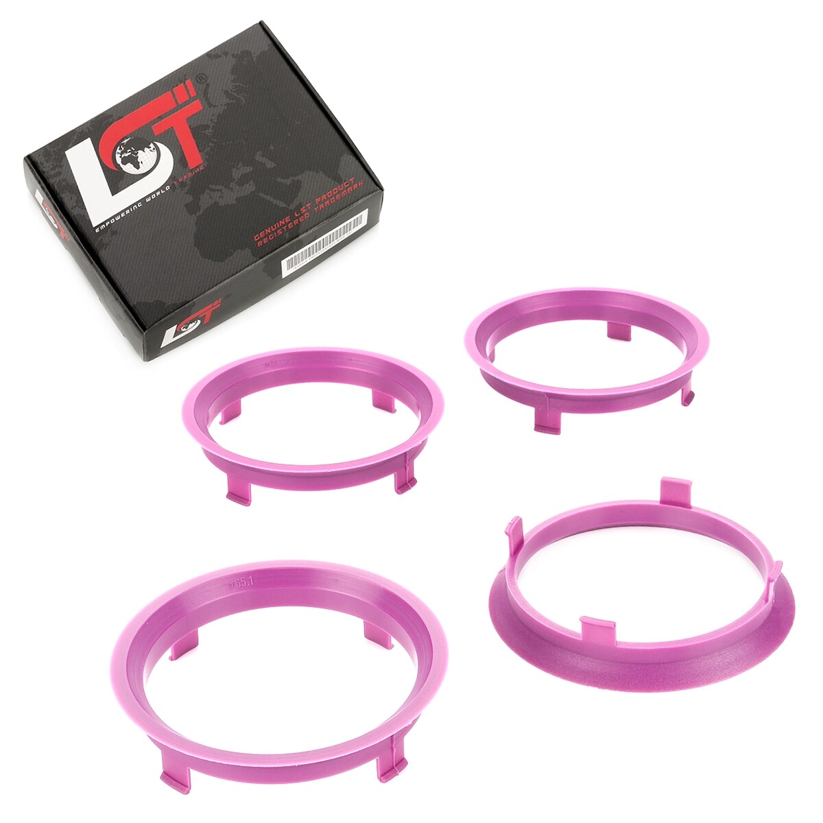 4x Distance Rings Centering Magenta Ø 65,1 MM - Ø 70,1 for BMW 5er 6er 7er