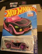 2024 HOT WHEELS Monster High Ghoul Mobile 3/250 Screen Time Series 1/10 BLACK