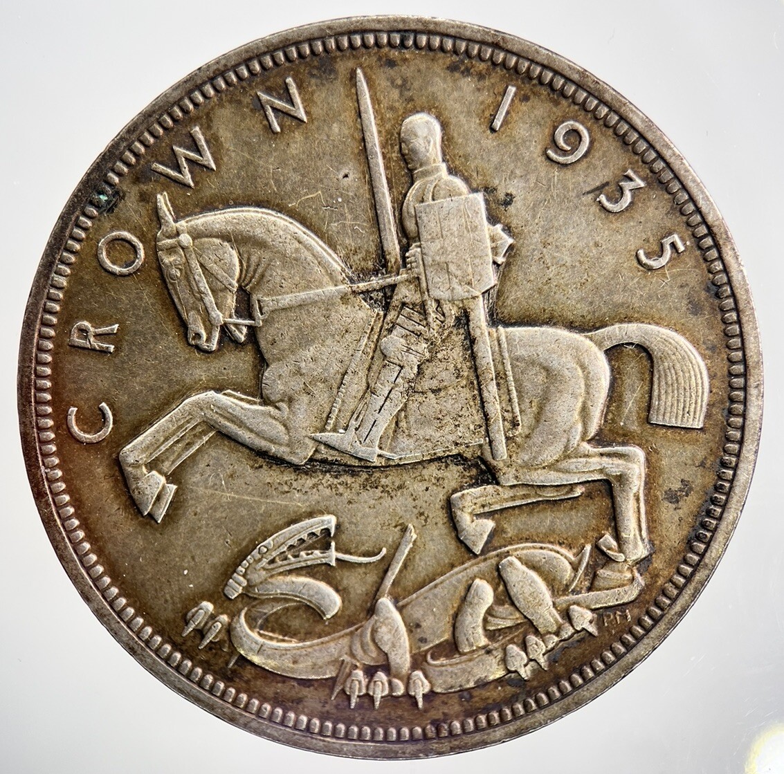 1935 George V Crown | British Silver Coin | Fine Collectable Grade | a1861