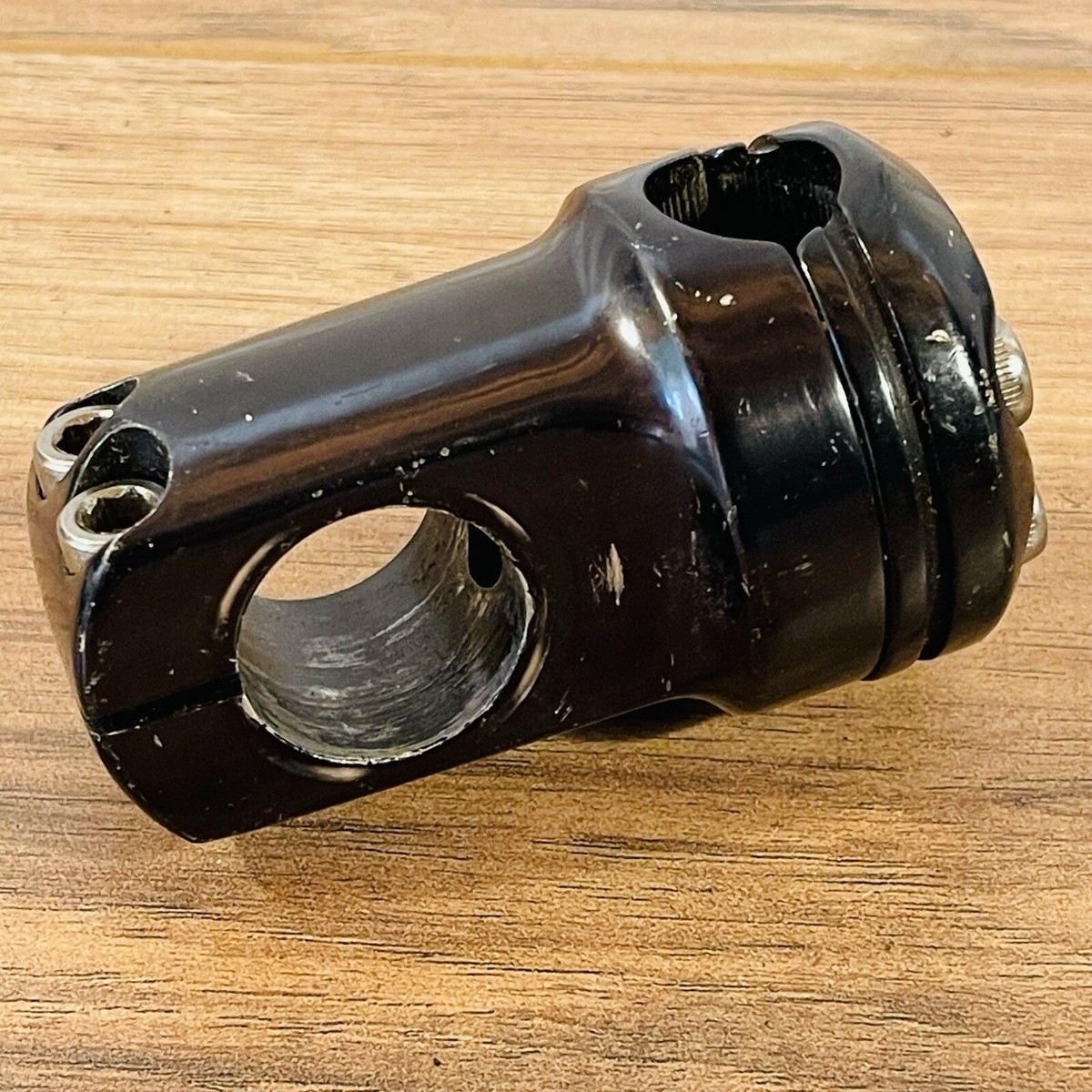 Vintage GT Piston BMX Stem 1 1/8 inch Threadless 4 Bolt Black 50mm