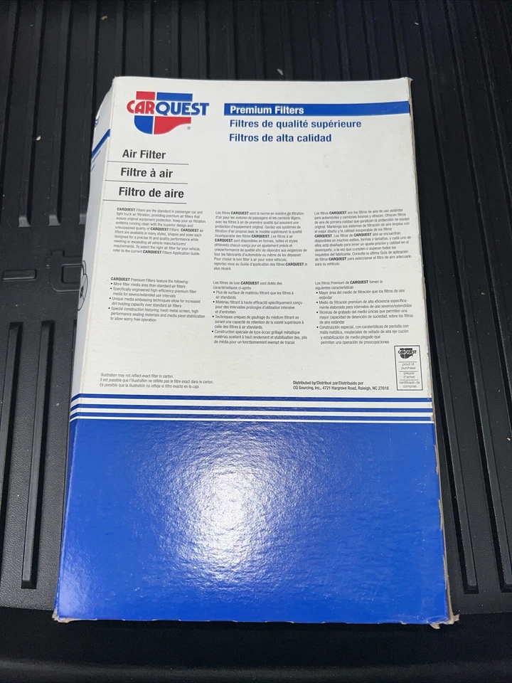Filtro de aire Carquest #88463 / CA8547 para Mazda 626 1998-2002 hecho en 🇺🇸 F+S Foto 2 de 4