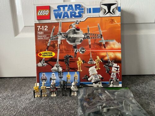 Lego Star Wars 7681 Separatist Spider Droid - 100% Complete With Box & All Figs - Afbeelding 1 van 5