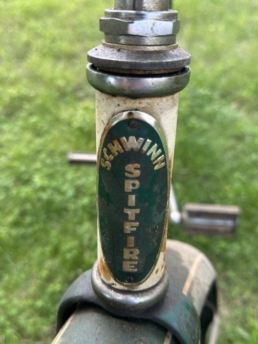 24” Vintage 1950s SCHWINN SPITFIRE Barn Find NJ 07024 LOCAL PICKUP Florida Green - Picture 4 of 5