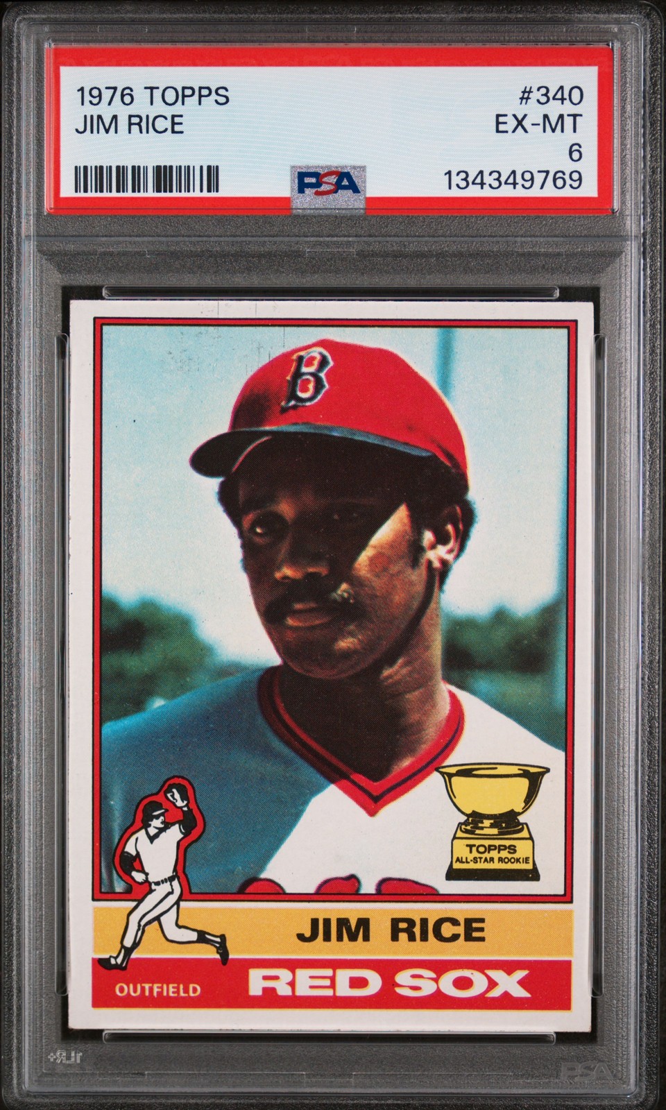 1976 TOPPS #340 JIM RICE PSA 6
