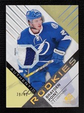 2016 SP Game Used Gold Spectrum Premium Material 39/49 Brayden Point #176 02vz