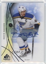 2024-25 Upper Deck SP Game Used Legends Blue Auto David Backes #199 Auto 1ra1