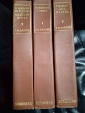 J.M. Barrie 3 Book Lot. Scribes 1913