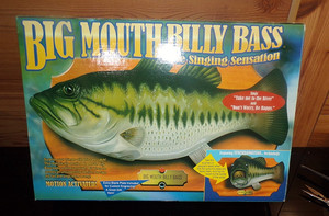 Vintage 1998 GEMMY Big Mouth Billy Bass "The Sensational Singing Fish" w/Box