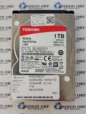 TOSHIBA 1TB 2.5" SATA HDD 5400 RPM HDWJ110UZSVA, GRADE A+, SKU 25740