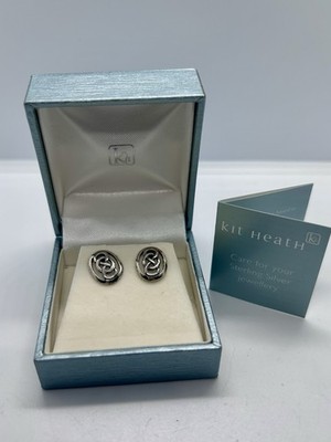 Wunderschönes gebrauchtes Set Heide keltische Sterling 925 Silber Ohrstecker verpackt