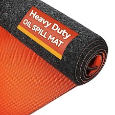 Heavy Duty Oil Spill Mat 36" x 59" Garage Floor Under Car Oil Resistant Mat