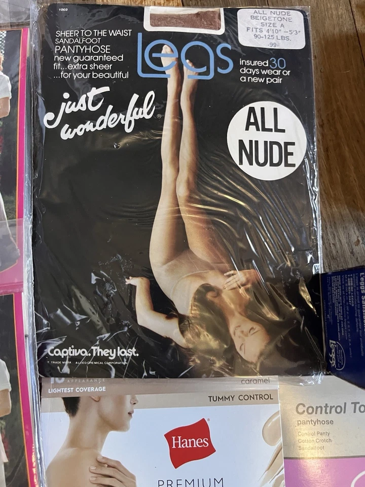 Vintage Pantyhose Lot Of 31 New 1940s - 1990s Mixed Colors! - Image 2 of 4