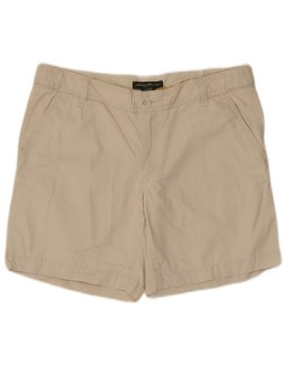 Eddie Bauer Damen Chino Shorts US 6 Medium W34 beige Baumwolle AZ03