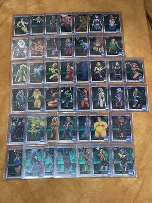 2024 Upper Deck - Women of Marvel - Green Lt FX /99 - 44 Card Lot - Partial Set
