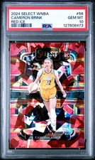 2024 PANINI SELECT WNBA #56 CAMERON BRINK RED ICE RC PSA 10 ROOKIE