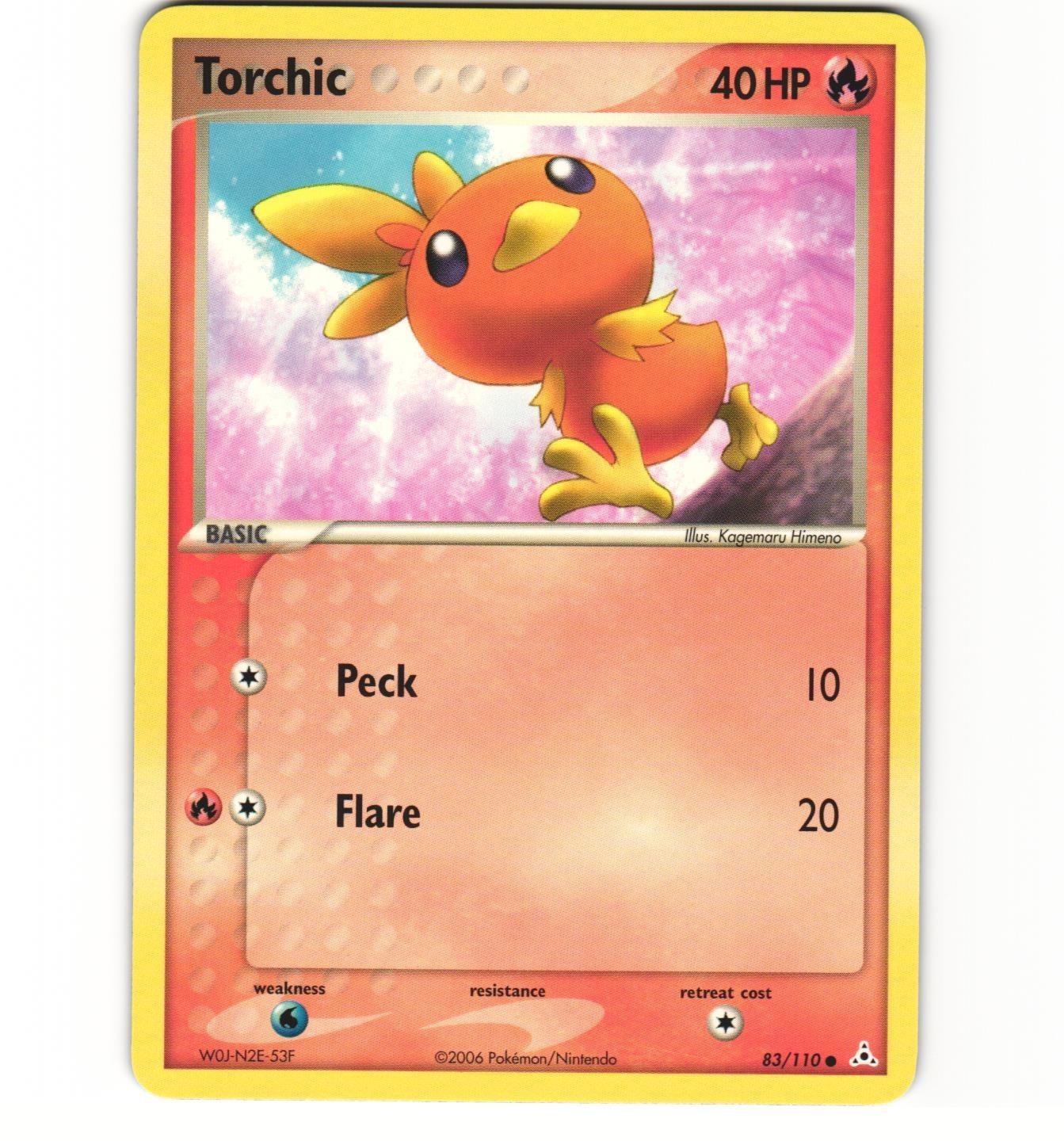 Pokemon Torchic 83/110 Holon Phantoms Non-Holo NM Card