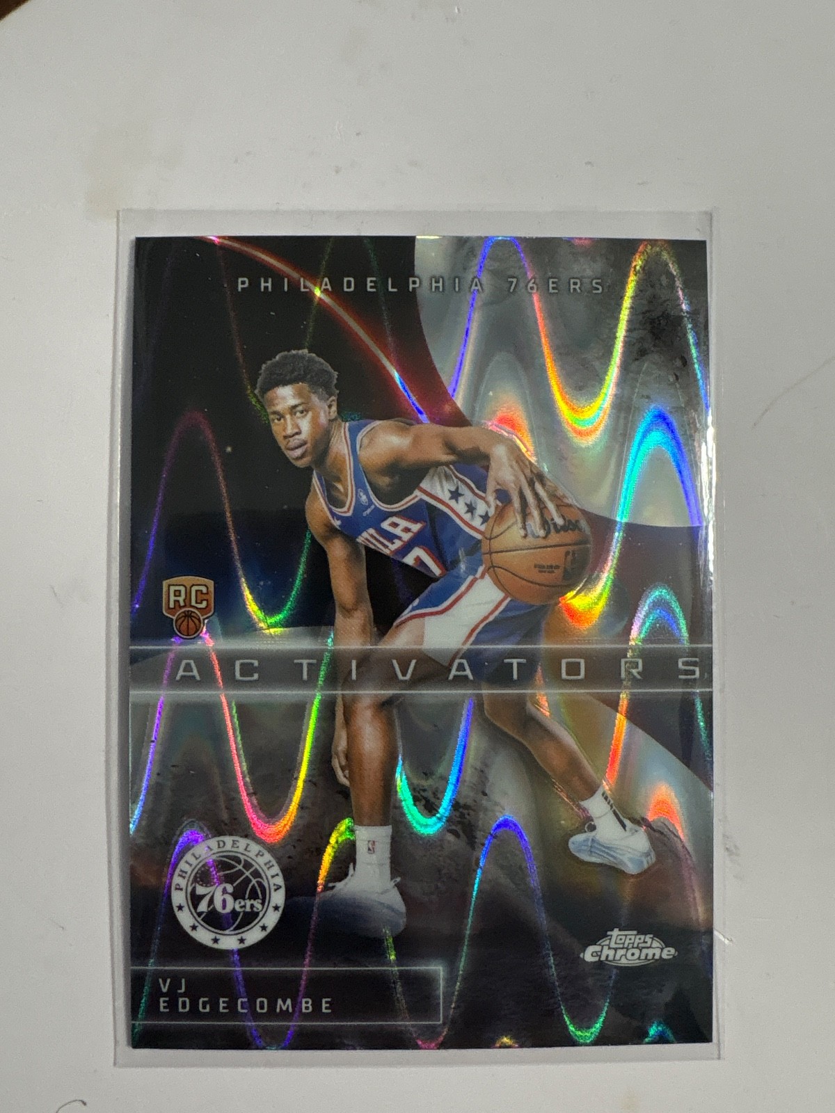 2025-26 Topps Chrome NBA Basketball Activators RayWave RC #AC-13 VJ Edgecombe