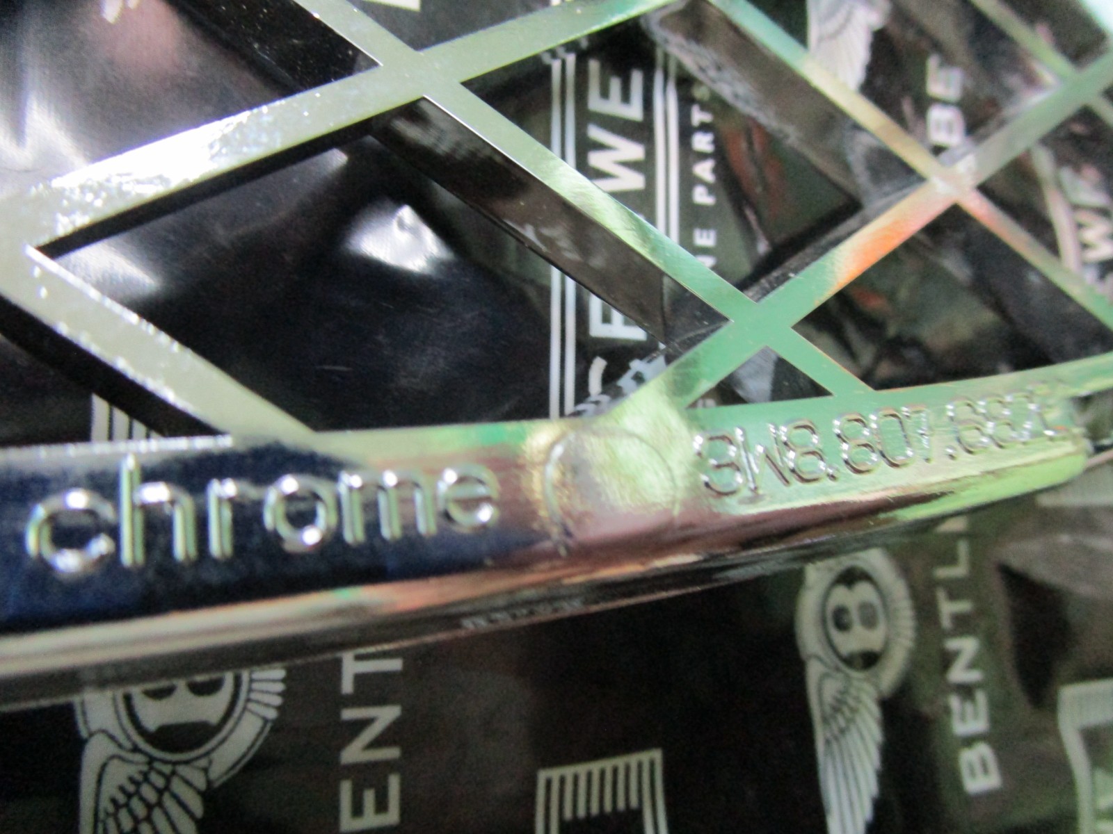 Bentley Continental GT, Speed right chrome bumper air grille 3W8807682E