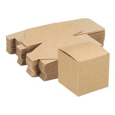15 x Paper Cardboard Boxes Gift Paper Box Brown 3.1x3.1x3.1 Inch for Gift Wrap