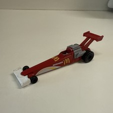 1993 Hot Wheels McDonalds die cast Race Car Mattel Red Dragster Happy Meal rare