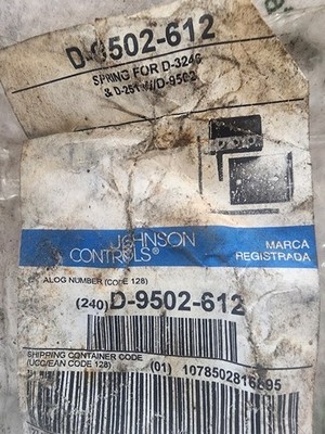 Johnson Controls D-9502-612 D9502612 Damper Positioner Spring