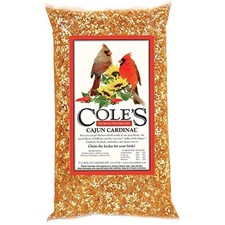 Cole  s Cajun Cardinal Blend Wild Bird Seed   Spicy Nut  Seed Blend   20lb