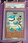 PSA 9 Pokemon Card Blastoise No.009 Prism Red  Japanese Bandai Carddass 1996
