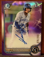 2022 Bowman Chrome Prospect Auto - Herard Gonzalez - CPA-HG