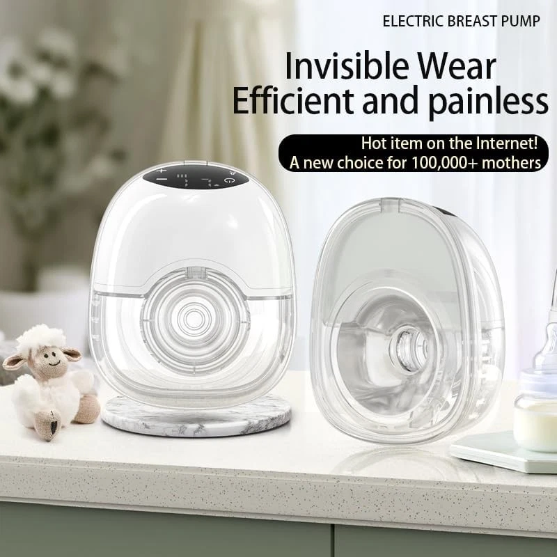 Elektrisch Milchpumpe Leise Milchpumpe Freihändige Brustpumpe mit 12 Saugstufen - Bild 3 von 4