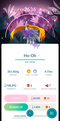 Shiny Ho-Oh (Purified) | Special BG Wild Area 2025 | Pokemon Tr-de