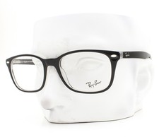 Ray-Ban Eyeglasses RB5375 2034 Unisex Glasses Black on Crystal Clear 53mm w/case