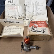 Diesel engine Rc Model  Airplane Frog 149 Vintage w/ Box & Manual