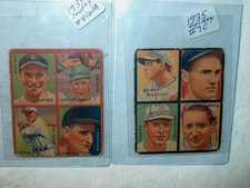 2-1935 GOUDEY BASEBBALL CARDS-HAYS-LYONS-HASS-BONURA-BERRY-BURKE-KRESS-VANCE