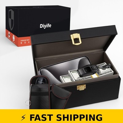 Diyife Extra Large Faraday Box for Car Keys - Signal Blocker