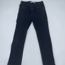 Levi's 511 Performance Slim Boys Jeans Size 7 Reg Black Stretch Denim