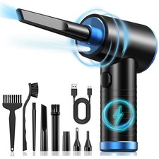 Cordless Compressed Air Duster - Rechargeable 7500mAh 91000RPM Compressed Air...